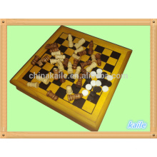 5 in 1 Spiel set Großhandel Multi Schach Set Pack in Holzkiste